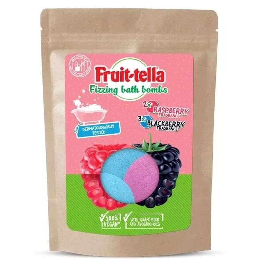 Boutique Boules de bain moussant Fruit-tella, 5x50g Boules de bain moussant Fruit-tella, 5x50g