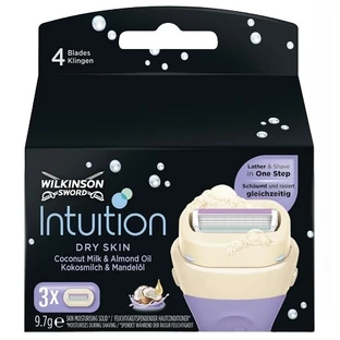 Wilkinson Sword Intuition Dry Skin, Ersatz-Rasierklingen für Frauen, 3 Stück