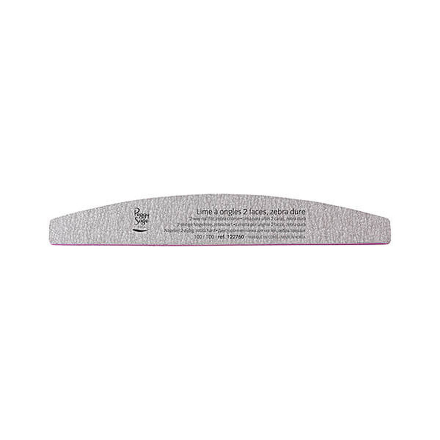 Acquista Peggy Sage Lima per unghie bifacciale a forma di mezzaluna 100/100 zebra, 1 pz. Peggy Sage Lima per unghie bifacciale a forma di mezzaluna 100/100 zebra, 1 pz.