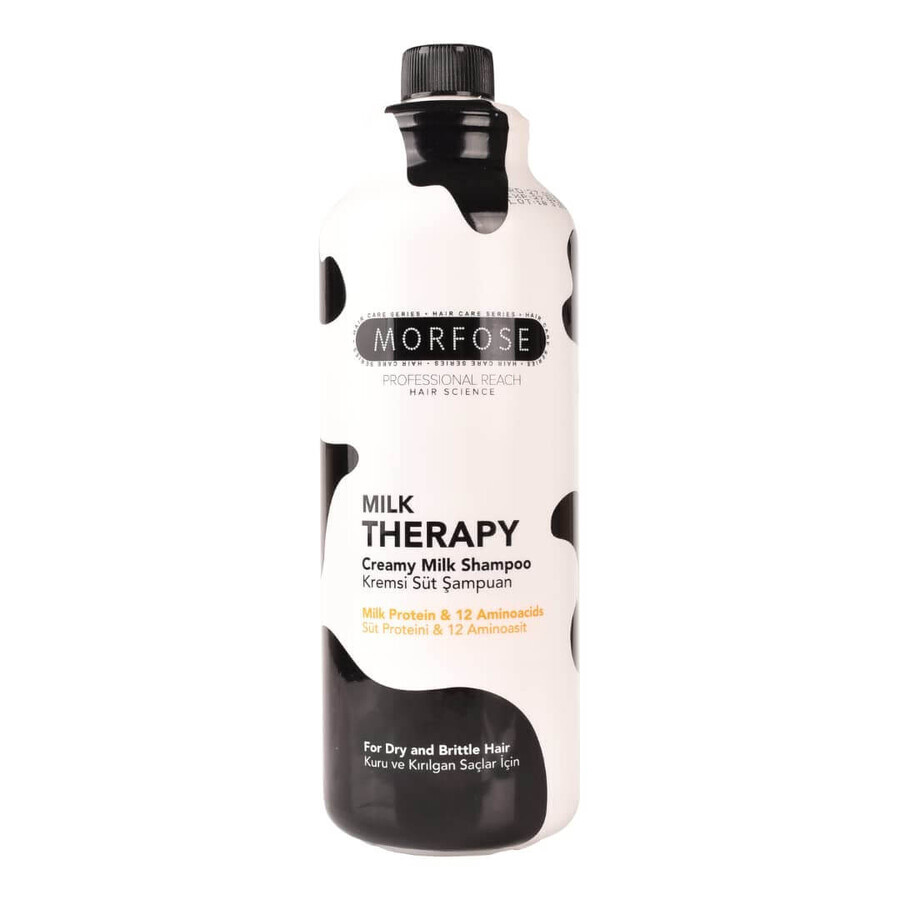 Șampon cremos cu lapte Morfose pentru păr uscat și astringent, 1000ml