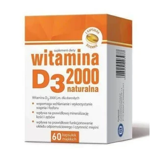 Vitamine D3 2000, 60 capsules