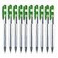 Penna a sfera flessibile, verde, 10 pezzi