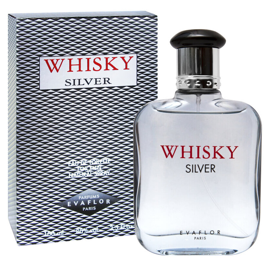 Evaflor Whisky Silver for Men Eau de toilette, 100ml