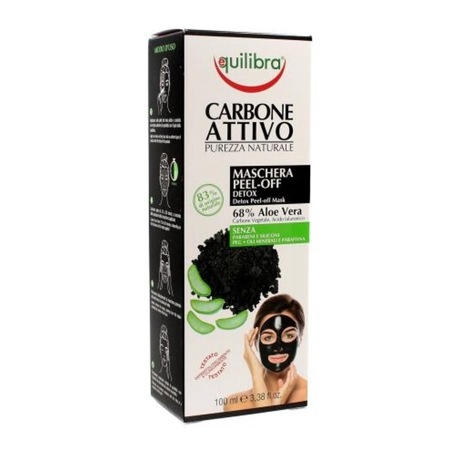Equilibra, Pell-off gezichtsmasker met actief wgl, 100 ml