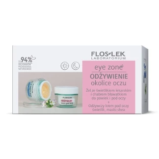 Flos-Lek Set contorno de ojos con onagra y aciano 10 g + Crema revitalizante 15 ml