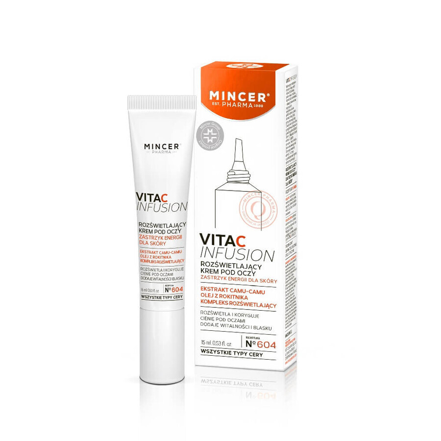 Cumpără Mincer Pharma Vita C Infusion Brightening Eye Cream No.604, 15ml Mincer Pharma Vita C Infusion Brightening Eye Cream No.604, 15ml