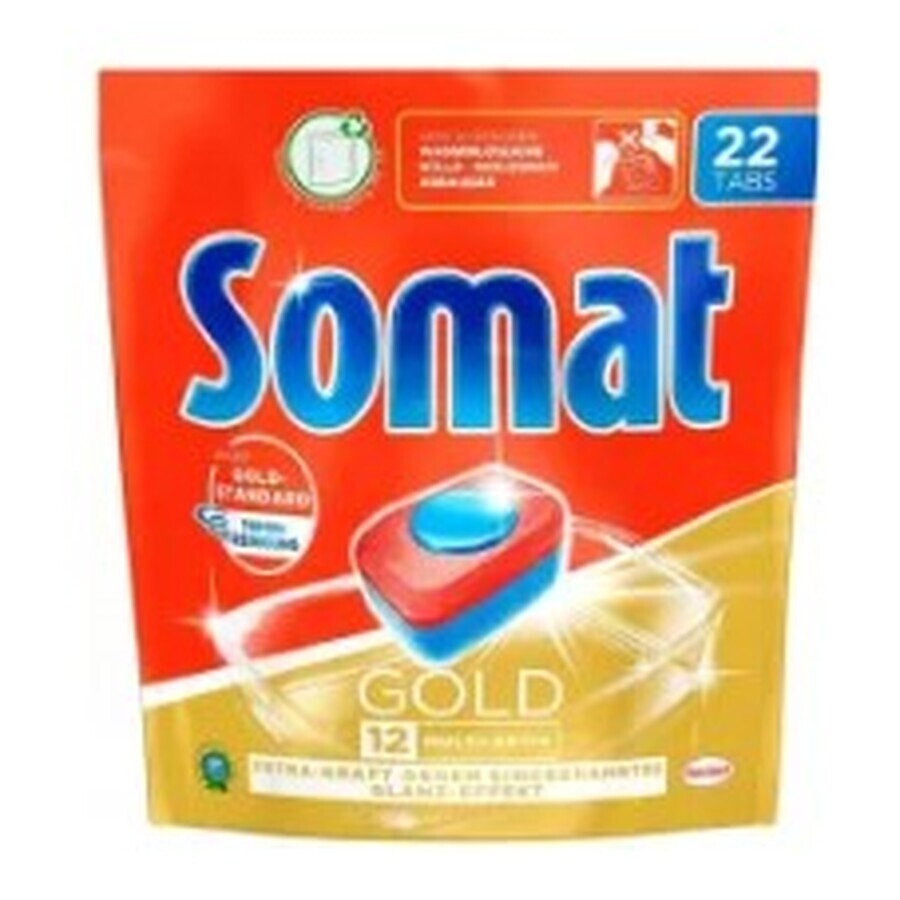 Somat, Or, Comprimés pour lave-vaisselle, 22 unités