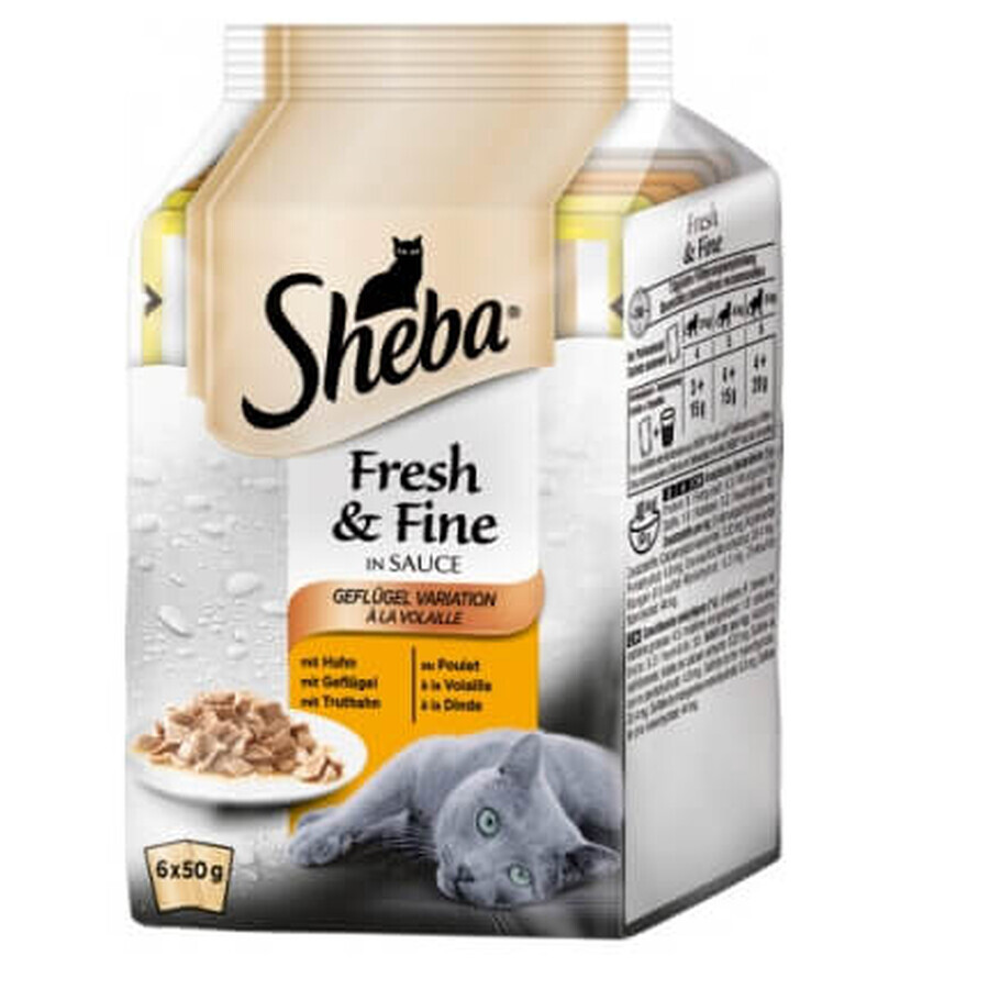 Shop Sheba Katzenfutter mit Huhn und Pute, 6 x 50g Sheba Katzenfutter mit Huhn und Pute, 6 x 50g