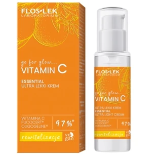 Floslek Laboratorium Go For Glow Vitamine C Ultra Licht Dag- en Nachtcrème 30 ml.