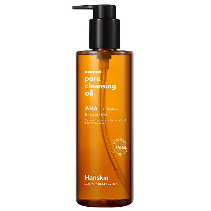 Hanskin Ulei de curățare a porilor cu acizi AHA, 300ml