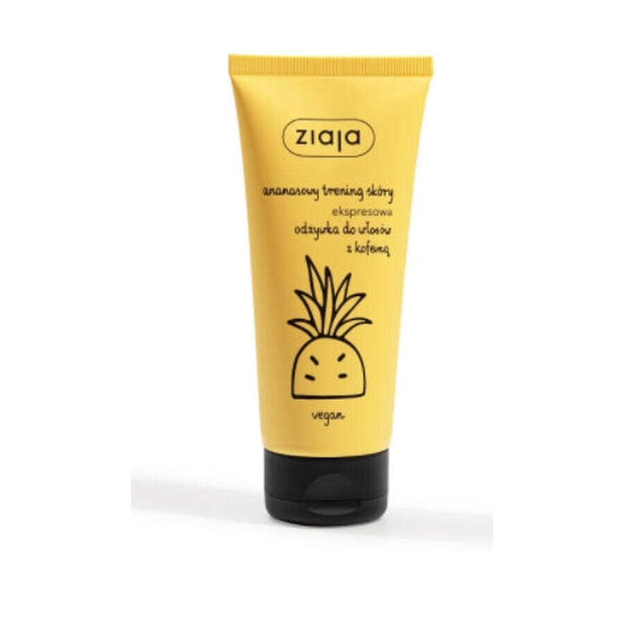 Ziaja, Pineapple Skin Workout, Caffeine Express Wax Balm with Caffeine, 100 ml - Long-term use!