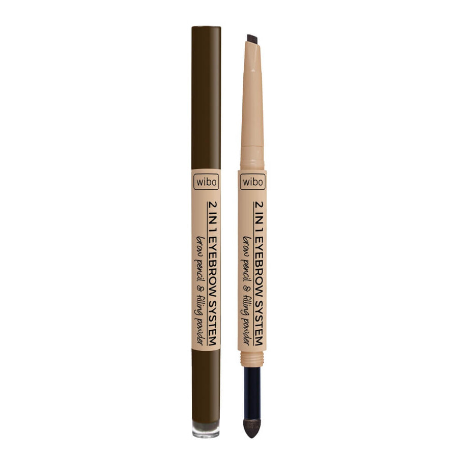 Crayon et éponge à sourcils Wibo System No. 3.