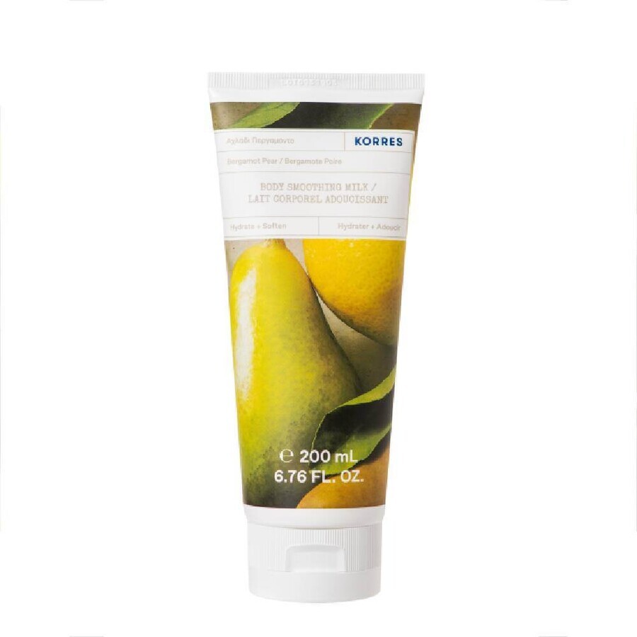 Korres Bergamot Pear Smoothing Body Milk, 200ml