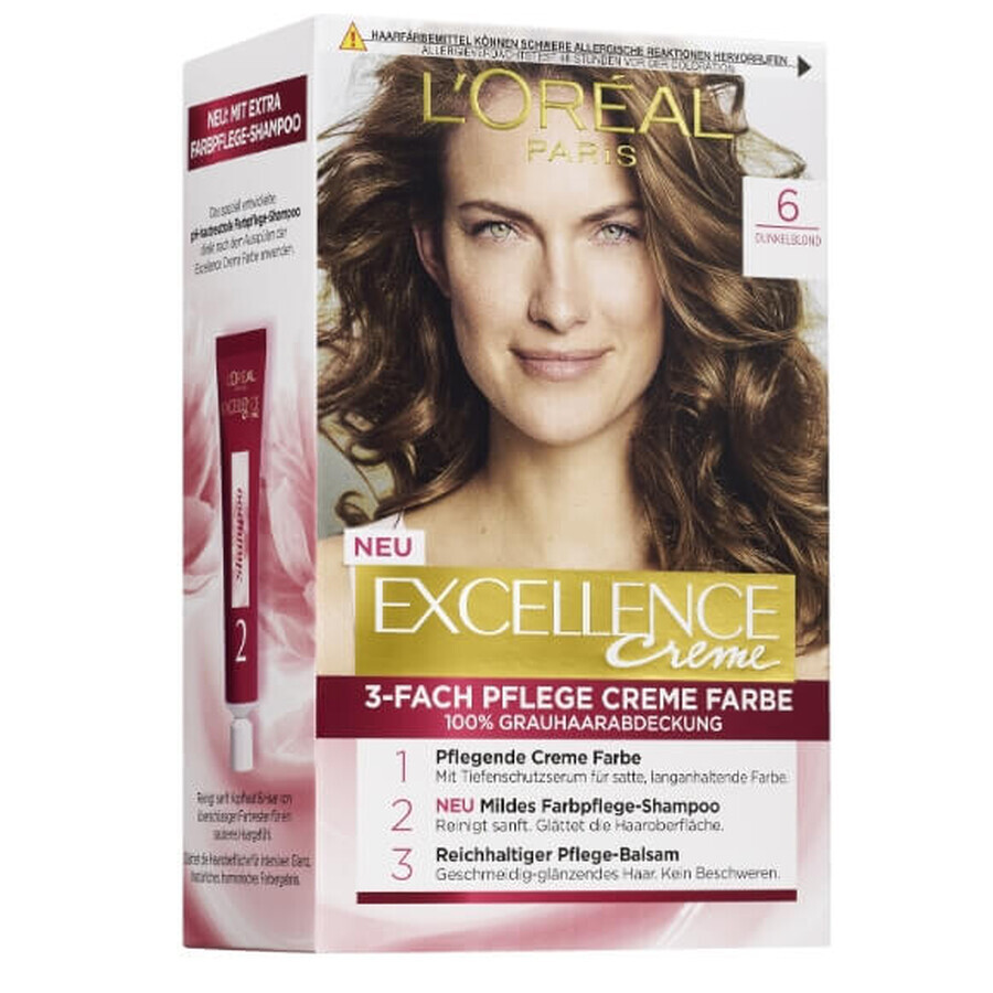 Loreal, Excellence Creme, Wax Color 6, 1 pc