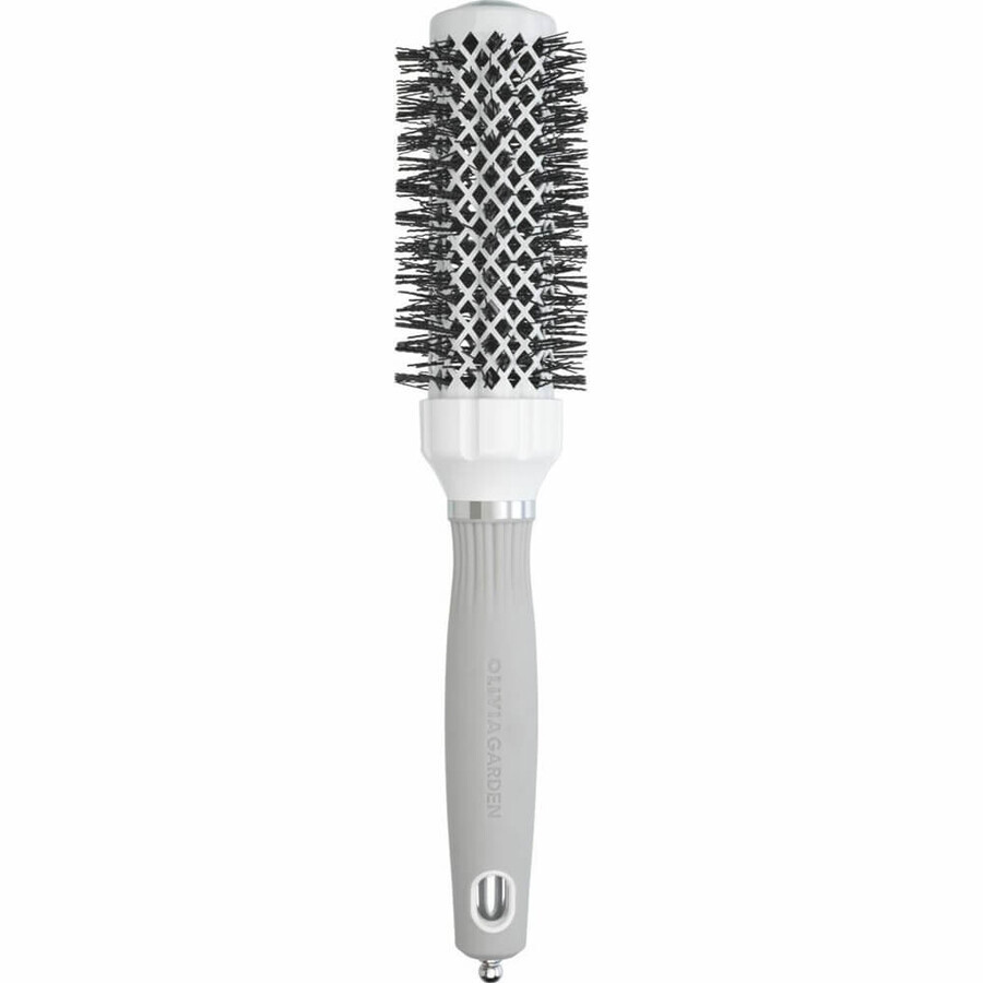 Olivia Garden Expert Blowout Grip Brosse à modeler en céramique avec cire, 35mm