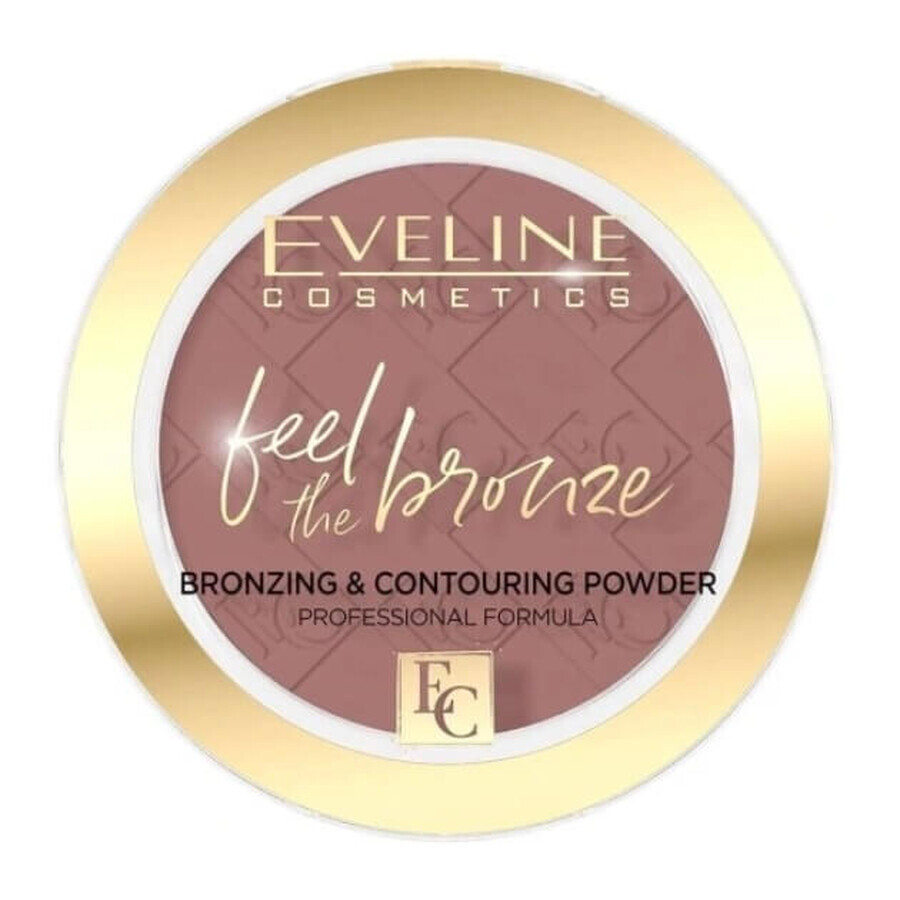 Cumpără Eveline Cosmetics Feel the bronze Pudră pentru ten și contur 02 Chocolate Cake Eveline Cosmetics Feel the bronze Pudră pentru ten și contur 02 Chocolate Cake