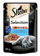Sheba, Selecci&#243;n, Comida h&#250;meda para gatos, gbin pescado, 85g