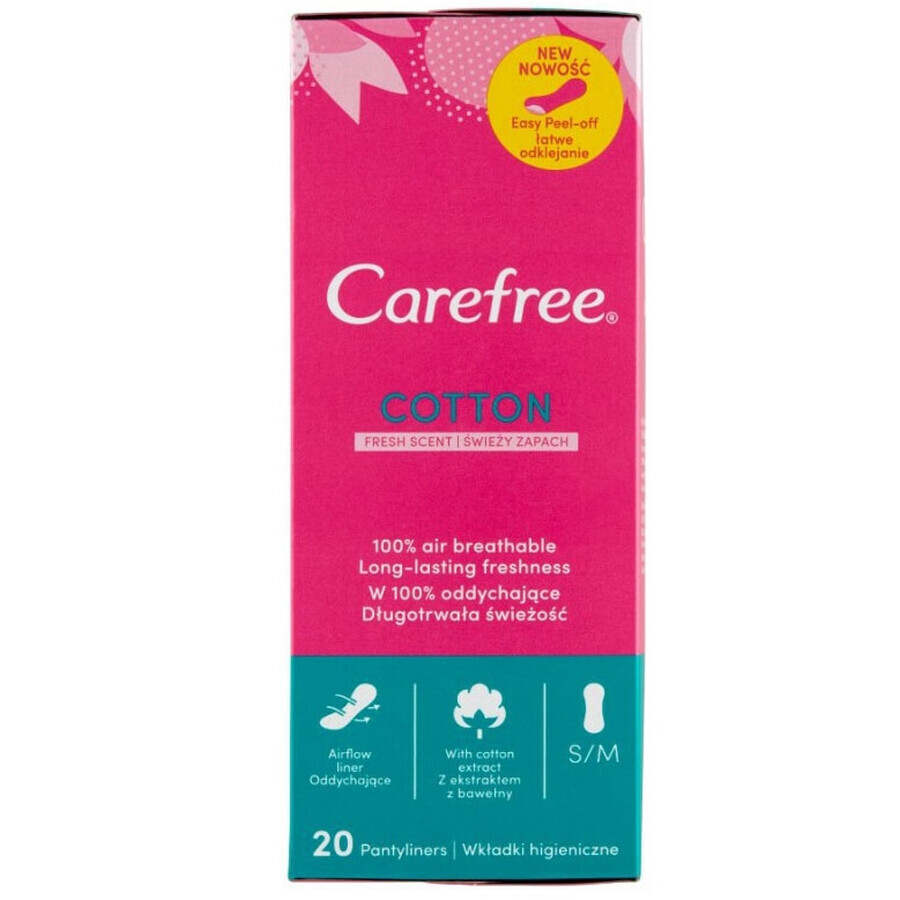 Buy Carefree Normal Cotton Extract, sanitary pads, 20 pcs Carefree Normal Cotton Extract, sanitary pads, 20 pcs