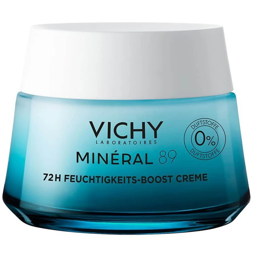 Vichy Mineral 89, Hydraterende en herstellende crème 72h parfumvrij, 50ml