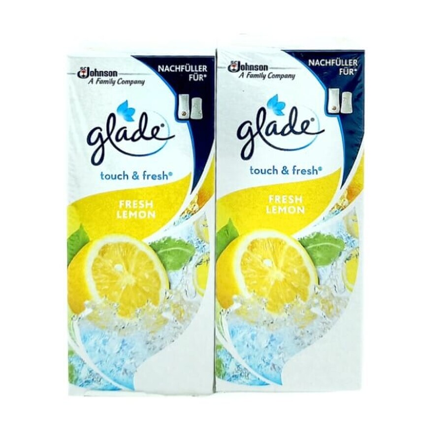 Glade, Touch amp; Fresh, Nachfüllpackung für Lufterfrischer, Zitrone, 2x 10ml