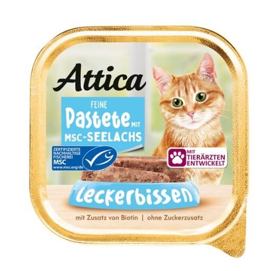 Winkel op Attica, Paté van koolvis voor katten, 100g Attica, Paté van koolvis voor katten, 100g