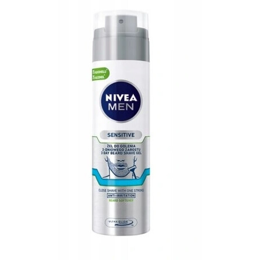 Nivea Men, Gel de afeitar barba de 3 días, 200 ml