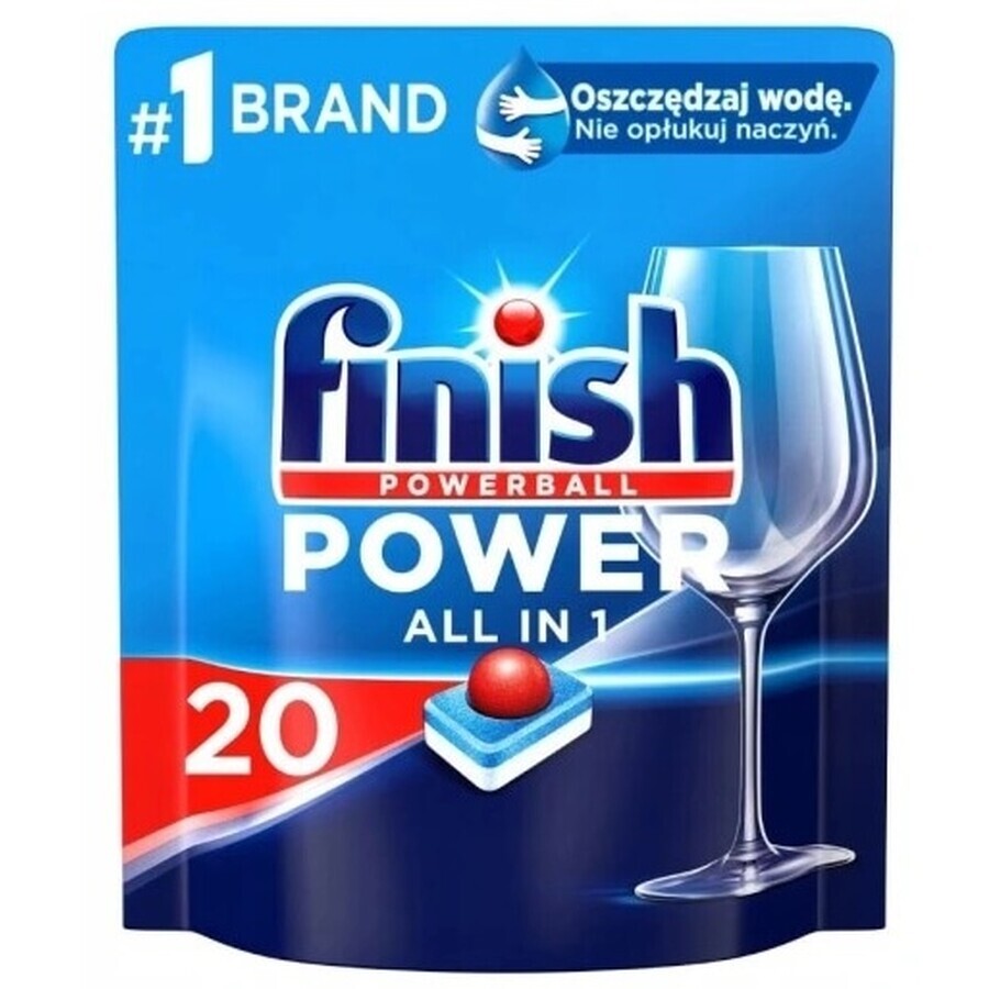 Finish Power All in 1 Vaatwasser Fris All in 1 Vaatwasser Fris Normaal 20 stuks