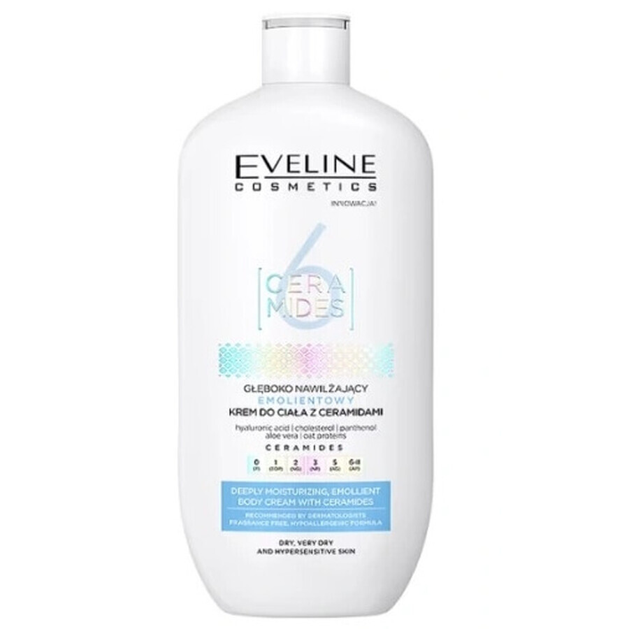 Eveline 6 Ceramides Deep Moisturizing Emollient Body Cream 350 ml