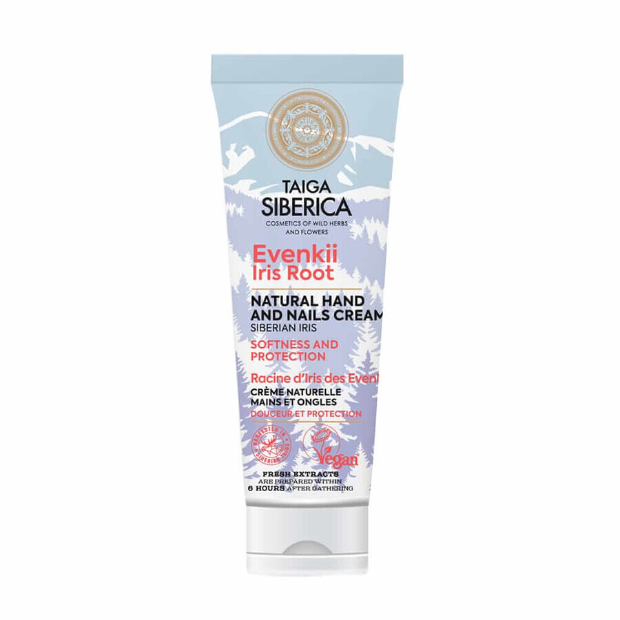 Natura Siberica Feuchtigkeits- und Schutzcreme für Wunden und Nägel mit Iriswurzel, 75ml