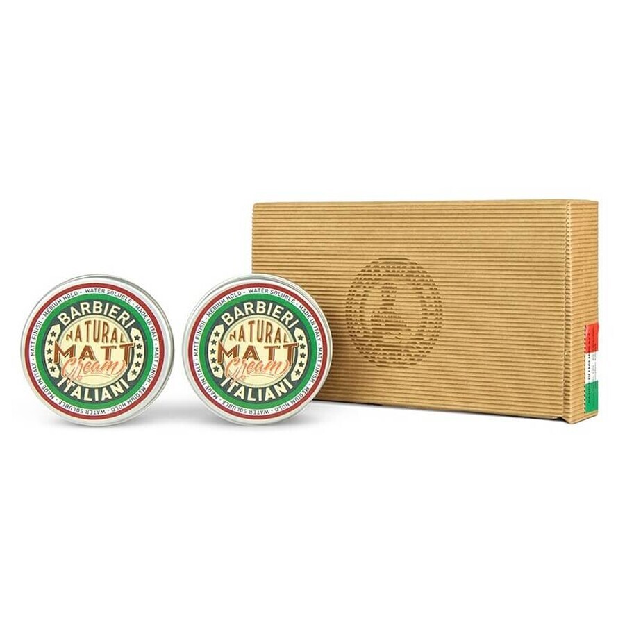 Barbieri Italiani Coffret de crèmes capillaires matifiantes 2 x 100ml