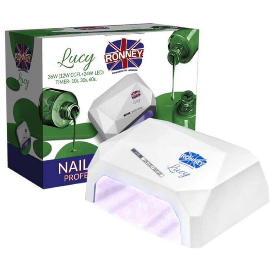 Comprar Ronney Lucy Lámpara profesional para uñas CCFL+LED 36W blanca 1 ud. Ronney Lucy Lámpara profesional para uñas CCFL+LED 36W blanca 1 ud.