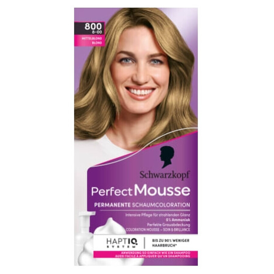 Boutique Schwarzkopf, Perfect Mousse, 800 Red Blonde, cire colorante en mousse Schwarzkopf, Perfect Mousse, 800 Red Blonde, cire colorante en mousse