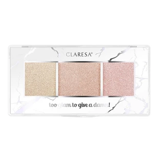 Claresa Too Glam To Give A Damn Highlighter Palette 12 Golden Glow, 12.5g