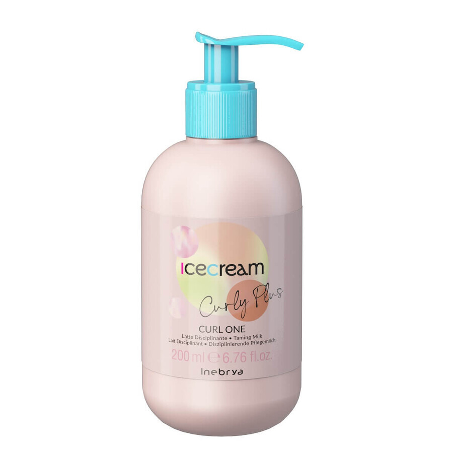 Inebrya Ice Cream Curly Plus Hair Milk pour cheveux bouclés et ondulés, 200ml