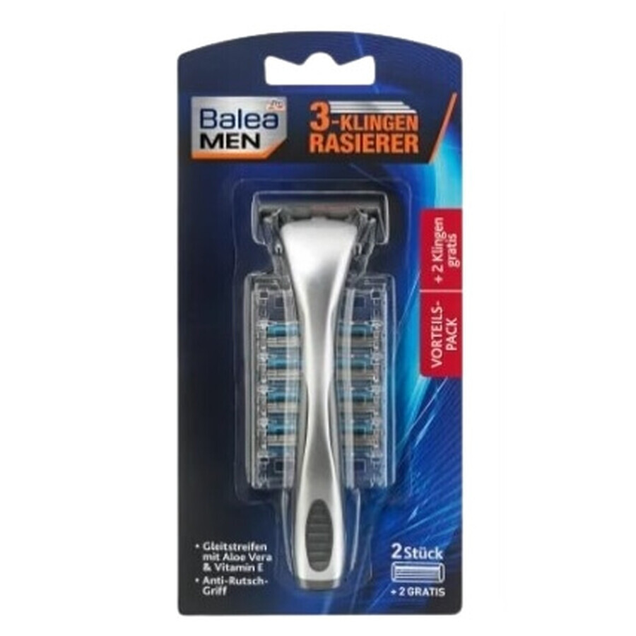 Boutique Balea Men, Rasoir et 4 lames de rechange, 1 pc Balea Men, Rasoir et 4 lames de rechange, 1 pc