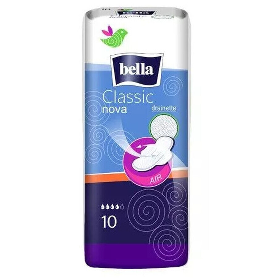 Acquista Bella Nova Classic Air assorbenti igienici, con ali, 10 pezzi - A lungo termine! Bella Nova Classic Air assorbenti igienici, con ali, 10 pezzi - A lungo termine!