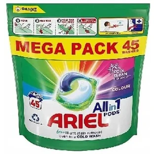 Cápsulas de lavado de color Ariel All in 1 Pods, 45 unidades