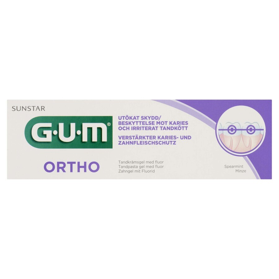 Acquista Sunstar GUM Ortho Dentifricio 3080, 75 ml - Uso prolungato! Sunstar GUM Ortho Dentifricio 3080, 75 ml - Uso prolungato!