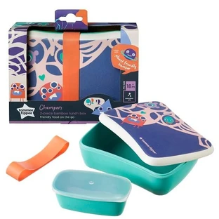Tommee Tippee, Chompers, boîte à nourriture en bambou en 2 parties, 1 pc.