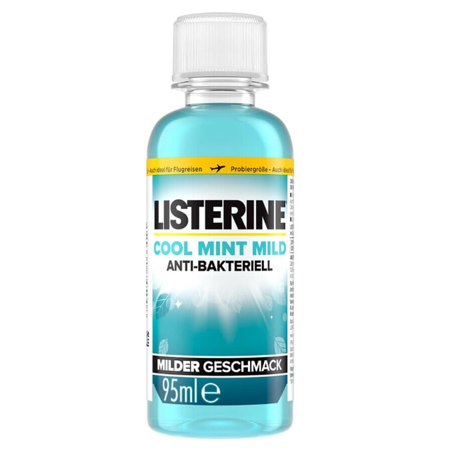 Listerine Mouthwash with cool mint flavor, 95 ml