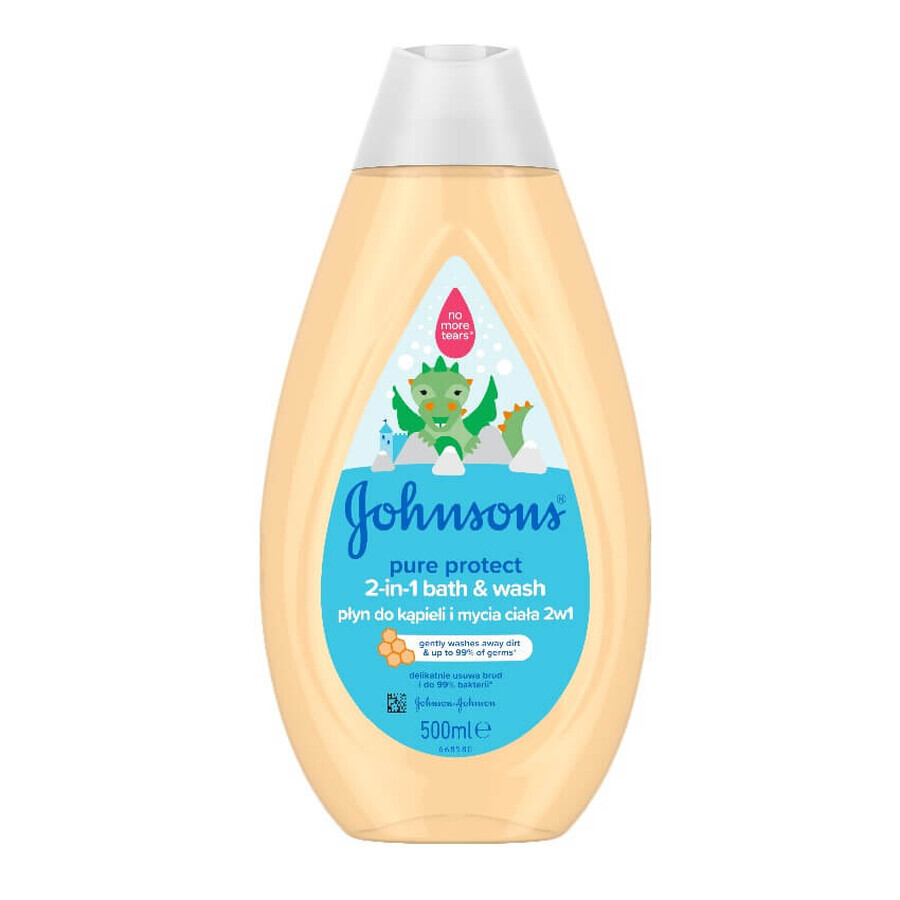 Johnson s Baby Pure Protect 2in1 Baby Wash și Body Wash, 500ml
