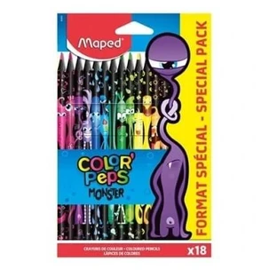 Lápices de color Mape Monster Eye, 18 colores