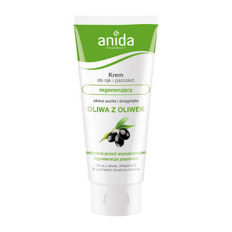 Anida, Regenerating olive cream for hands and nails, 100 ml - Long Life!