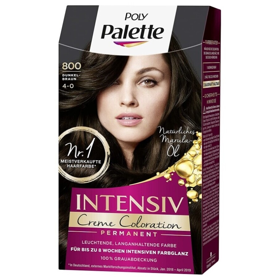 Schwarzkopf, Crème intensive, cire colorante, 4-0 Brz Dark, 128 ml