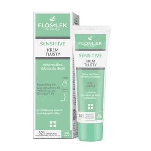 Flos-Lek Pharma Sensitive Skin crème pour les peaux sensibles et sujettes aux allergies, jour et nuit, 50 ml.