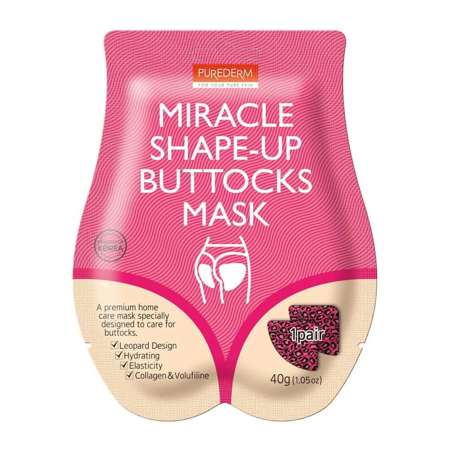 Purederm Miracle Shape-Up Billen- en Lipvormend Masker, 40g