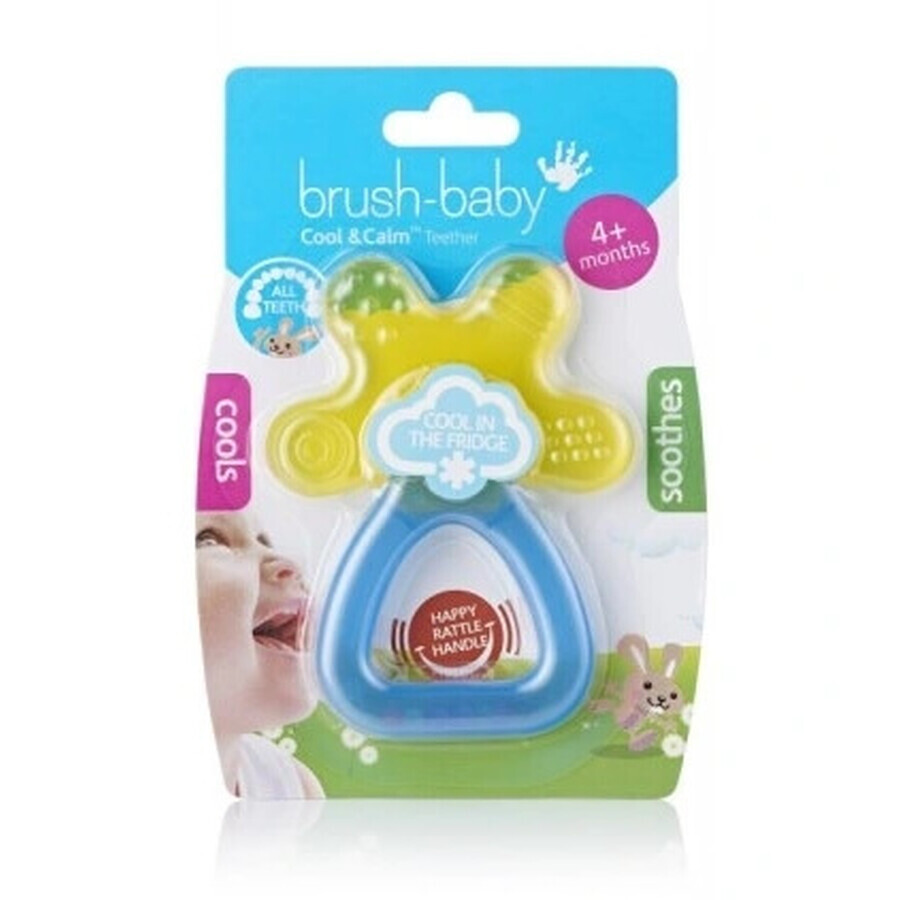 Brush-Baby Coool amp; Calm de mers pe jos teether cu sonerie pentru copii de la 4m