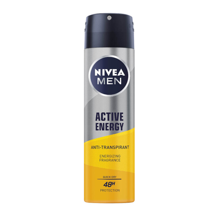 Buy Nivea Men Active Energy Antiperspirant Spray, 150ml Nivea Men Active Energy Antiperspirant Spray, 150ml