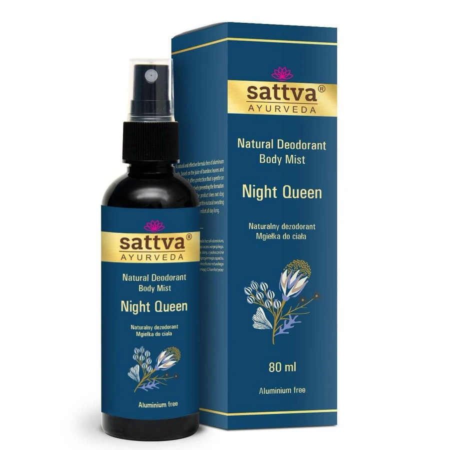 Sattva Natuurlijke body mist deodorant Night Queen, 80ml