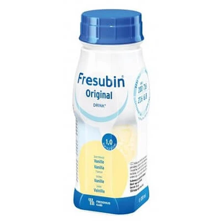 Fresubin Original Getränk mit Vanillegeschmack, 4 x 200 ml, Fresenius Kabi